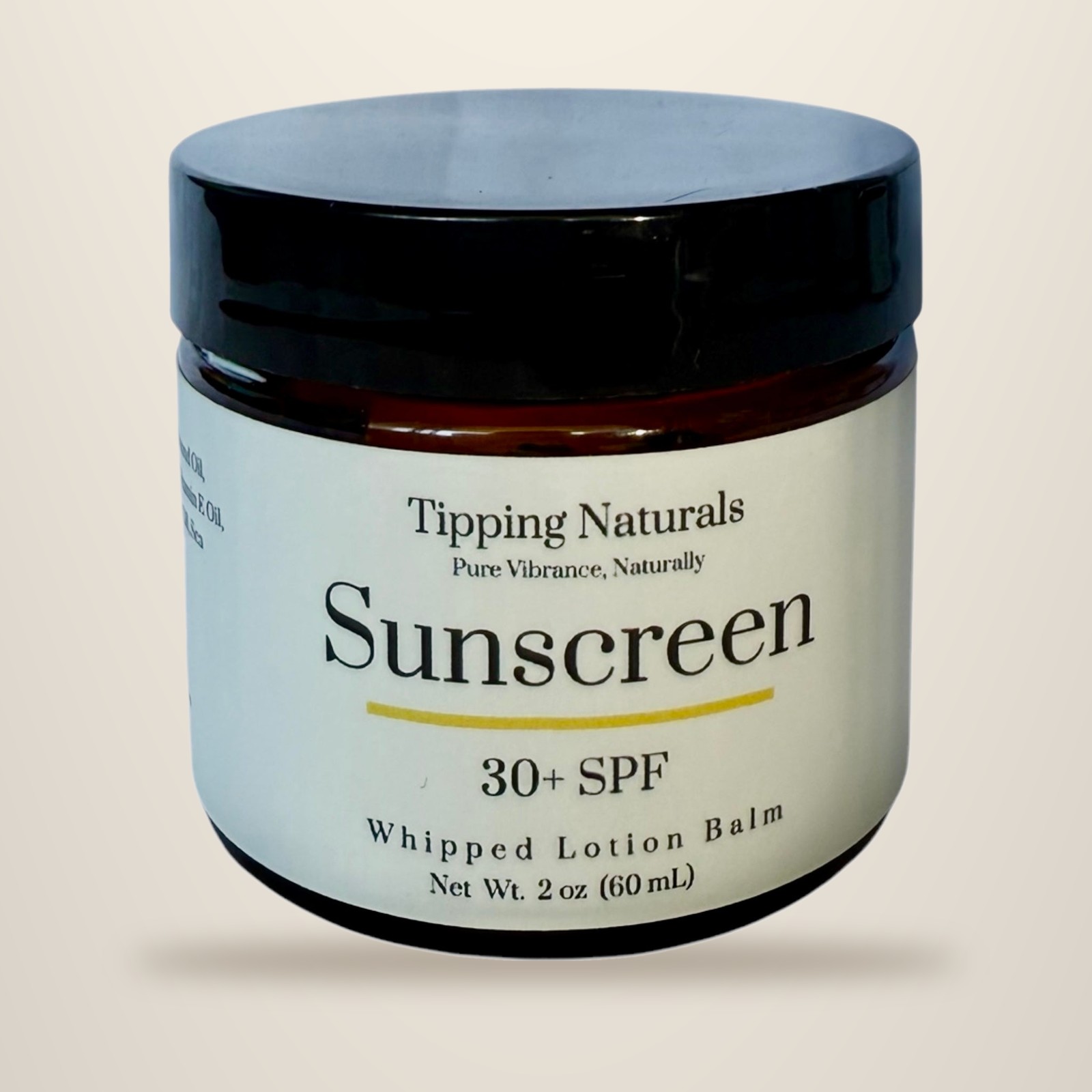 Jar of Tipping Naturals super sunscreen balm